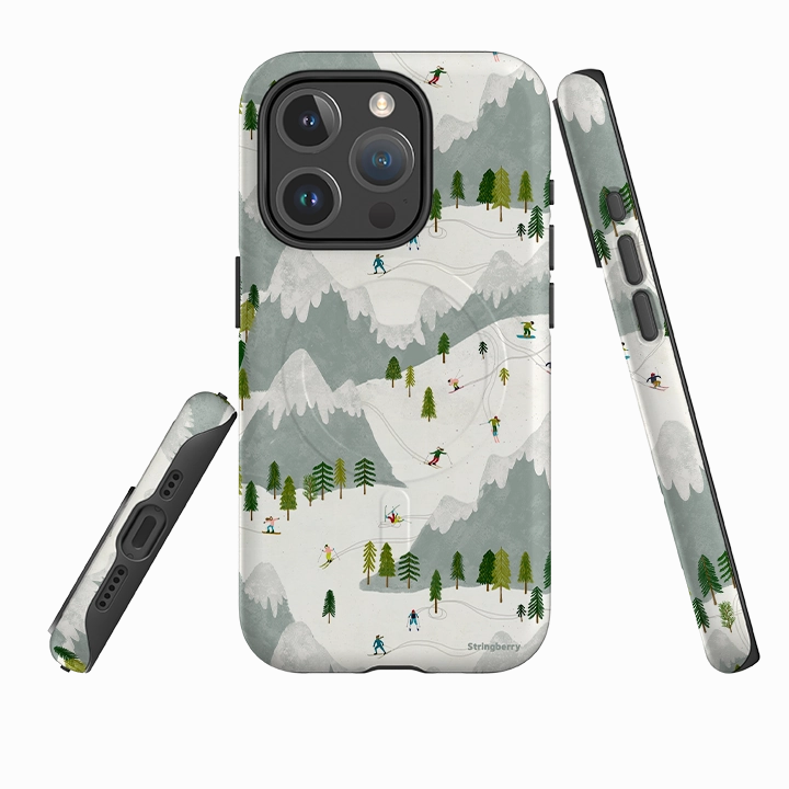 iPhone MagSafe Tough Case - Winter Landscape I By Katherine Quinn Easy Removal Shock Frame