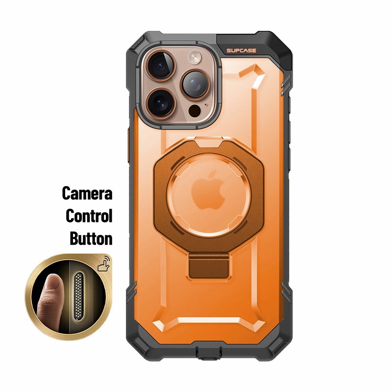 iPhone 16 Pro 6.3 inch UB Grip MagSafe Camera Control Button Phone Case-Magma Ergonomic grip Polished Edge