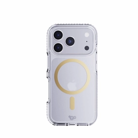Travel Essential Tactile Feel EvoCrystal MagSafe - Apple iPhone 17 Pro Case - Metallic Gold