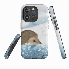 Comfort Style Comfort grip design iPhone MagSafe Tough Case - Winter Hedgehog By Bex Parkin