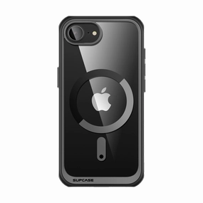 iPhone 16e  Unicorn Beetle MAG Slim Clear MagSafe Case-Black Smooth Feel Non slip grip