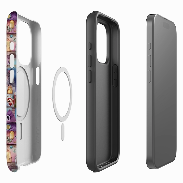 Stylish Grip Texture iPhone MagSafe Tough Case -  Fairy Night Life