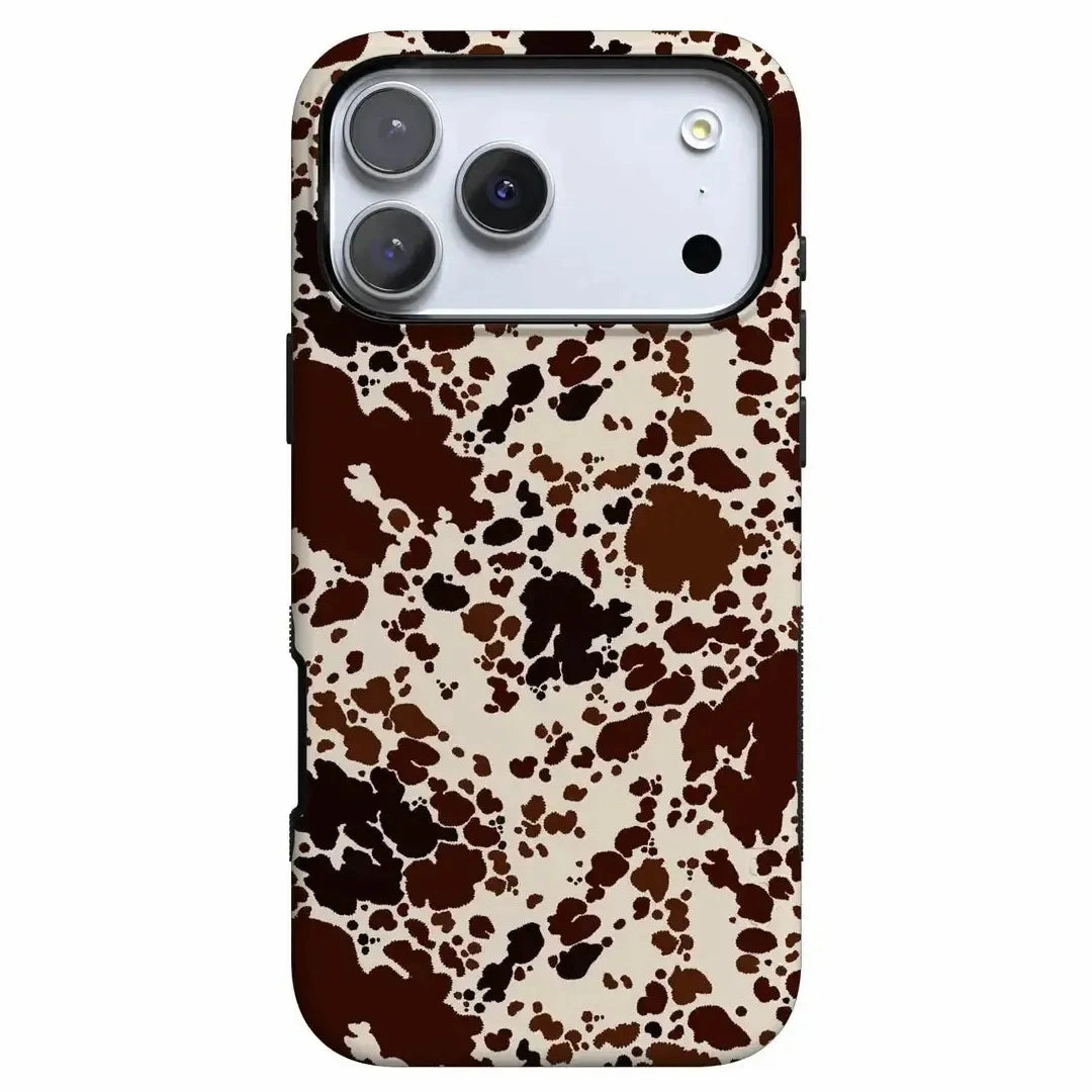 Cowgirl Envy | Cow Print Case Clear Back Smooth Look Texture