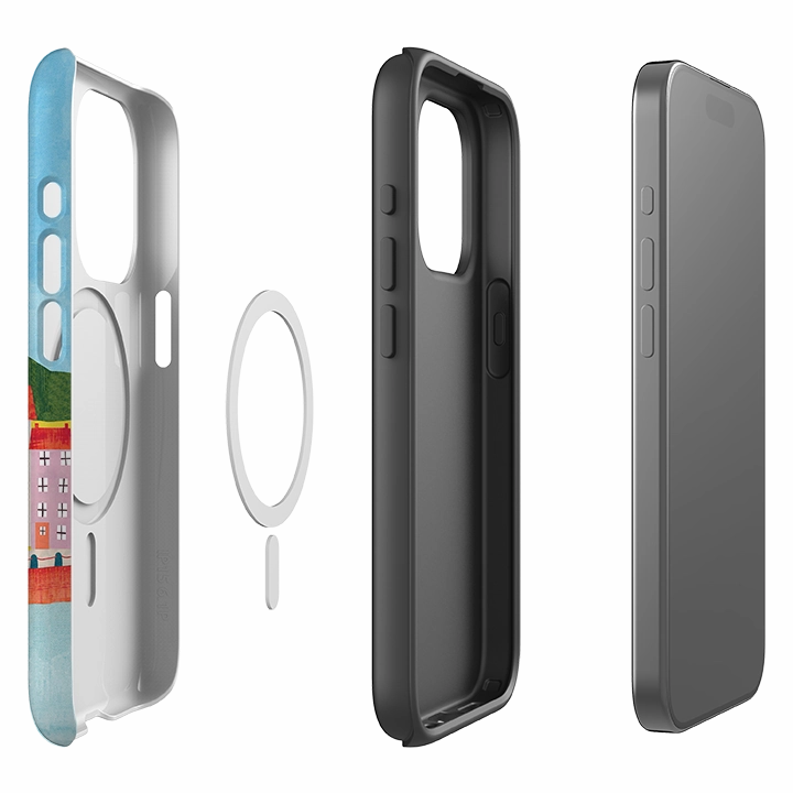 Urban Style Flexible Grip iPhone MagSafe Tough Case - Harbour Side By Tracey English