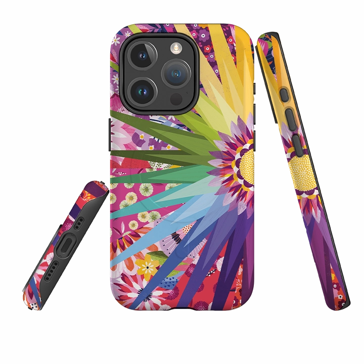 Affordable option iPhone MagSafe Tough Case - Floral Sunshine II By Ali Brookes