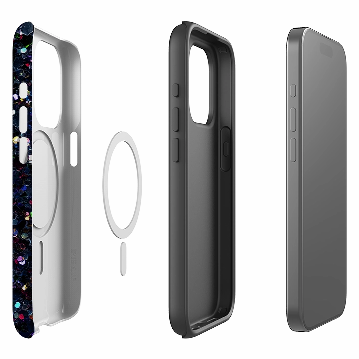 Elegant Touch Transparent Shell iPhone MagSafe Tough Case -  Night Sky by Kitty Joseph (Case does not glitter)