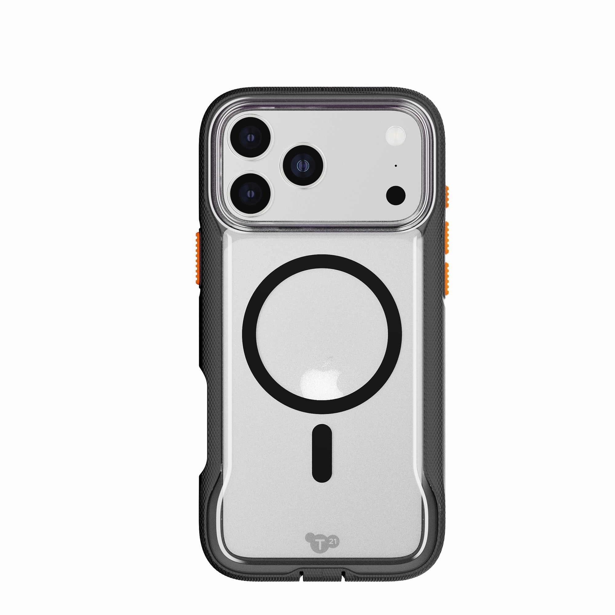 Modern Frame Soft Edge Texture EvoPro MagSafe - Apple iPhone 17 Pro Max Case - Clear/Black