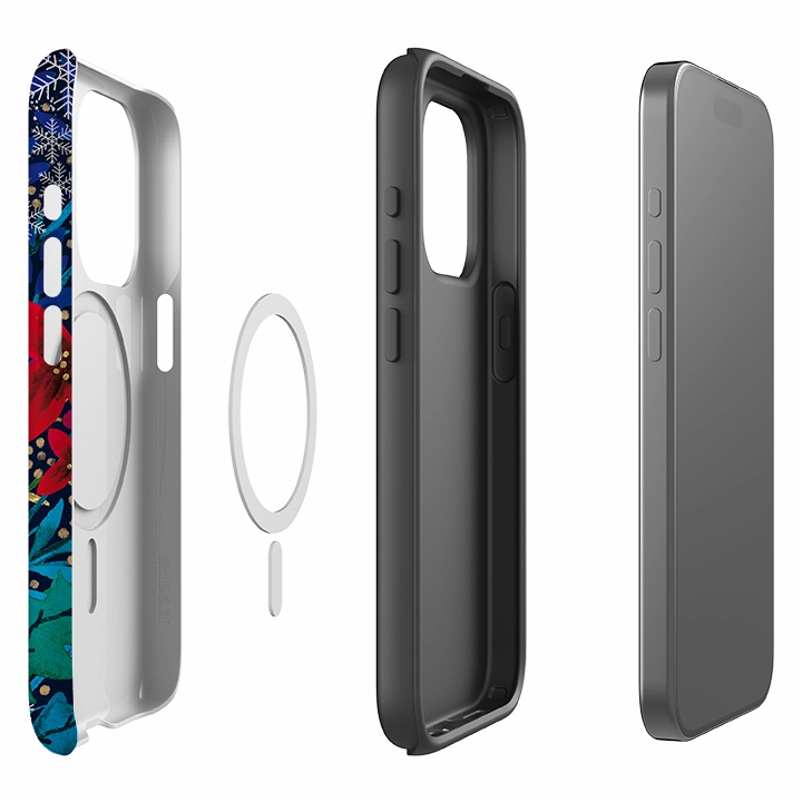 iPhone MagSafe Tough Case - Xmas Robin III By Emma Frances Grant Glossy surface