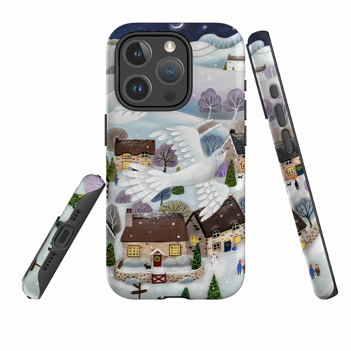 iPhone MagSafe Tough Case -  Advent Doves By Bex Parkin Fashion Texture High End Look