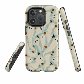 Premium Edge Design Strong Texture iPhone MagSafe Tough Case - Spooky Pattern By Maja Lindberg
