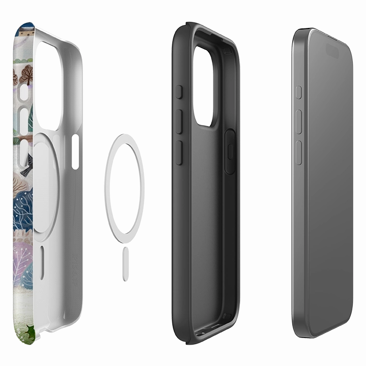 Long Lasting iPhone MagSafe Tough Case -  Across Snowy Fields By Bex Parkin