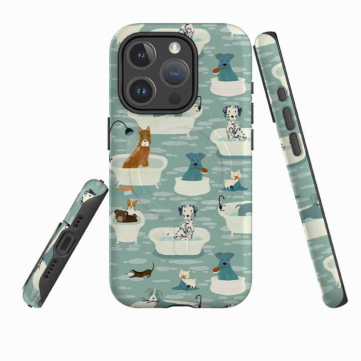 Modern Edge Layer Slim Edge iPhone MagSafe Tough Case -  Bath Time By Katherine Quinn