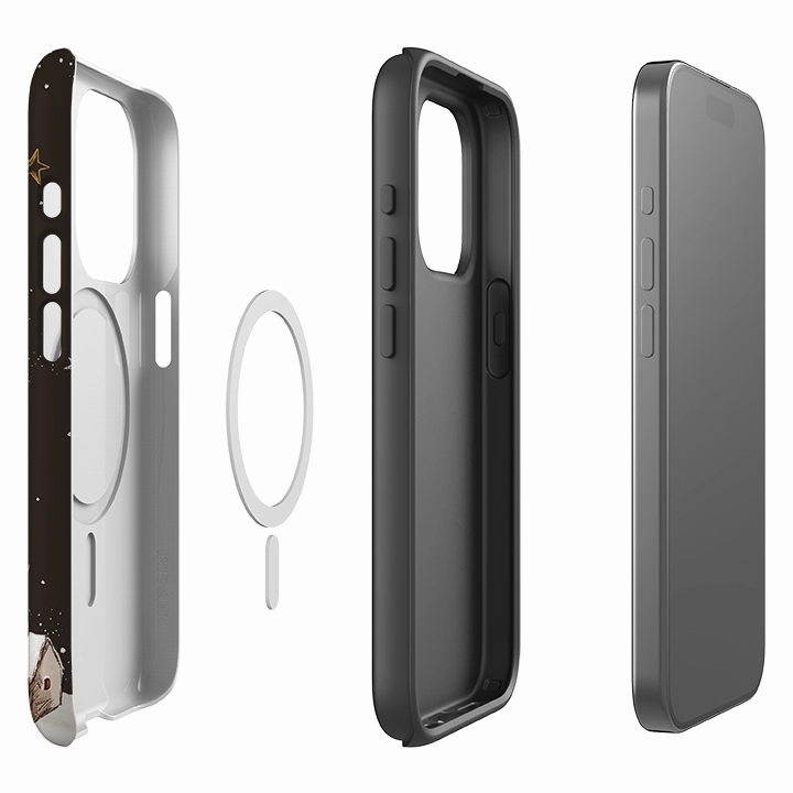 iPhone MagSafe Tough Case - Xmas Eve Modern Touch Matte Shield Layer