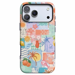 Tropical Heat | Beachy Collage Case Rugged Build Texture Hybrid Finish