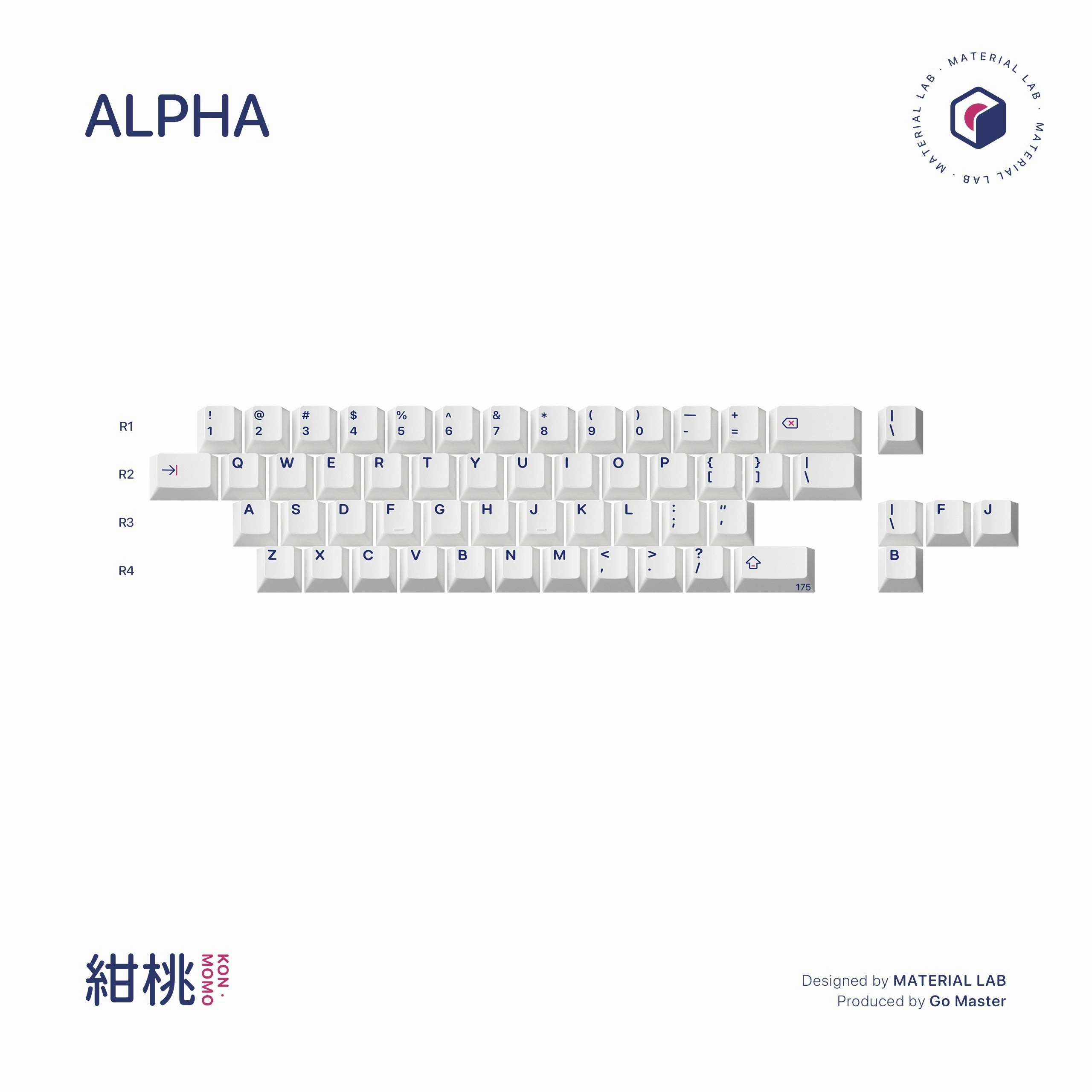 GoMaster Kon Momo R2 PBT Dye-Sub Keycaps (Instock) MOBA Gamer Setup Low Profile Switch Setup