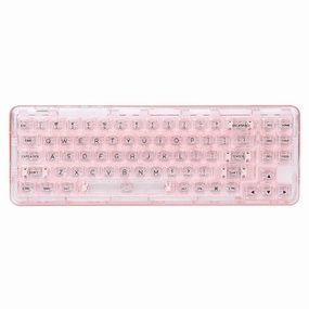 YUNZII X71 Transparent Wireless Gasket Mechanical Keyboard Breathing Light Effect