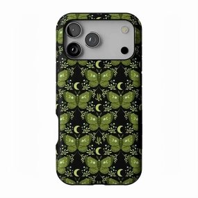 Mystic Moths | Green Twilight Case Classic Pattern