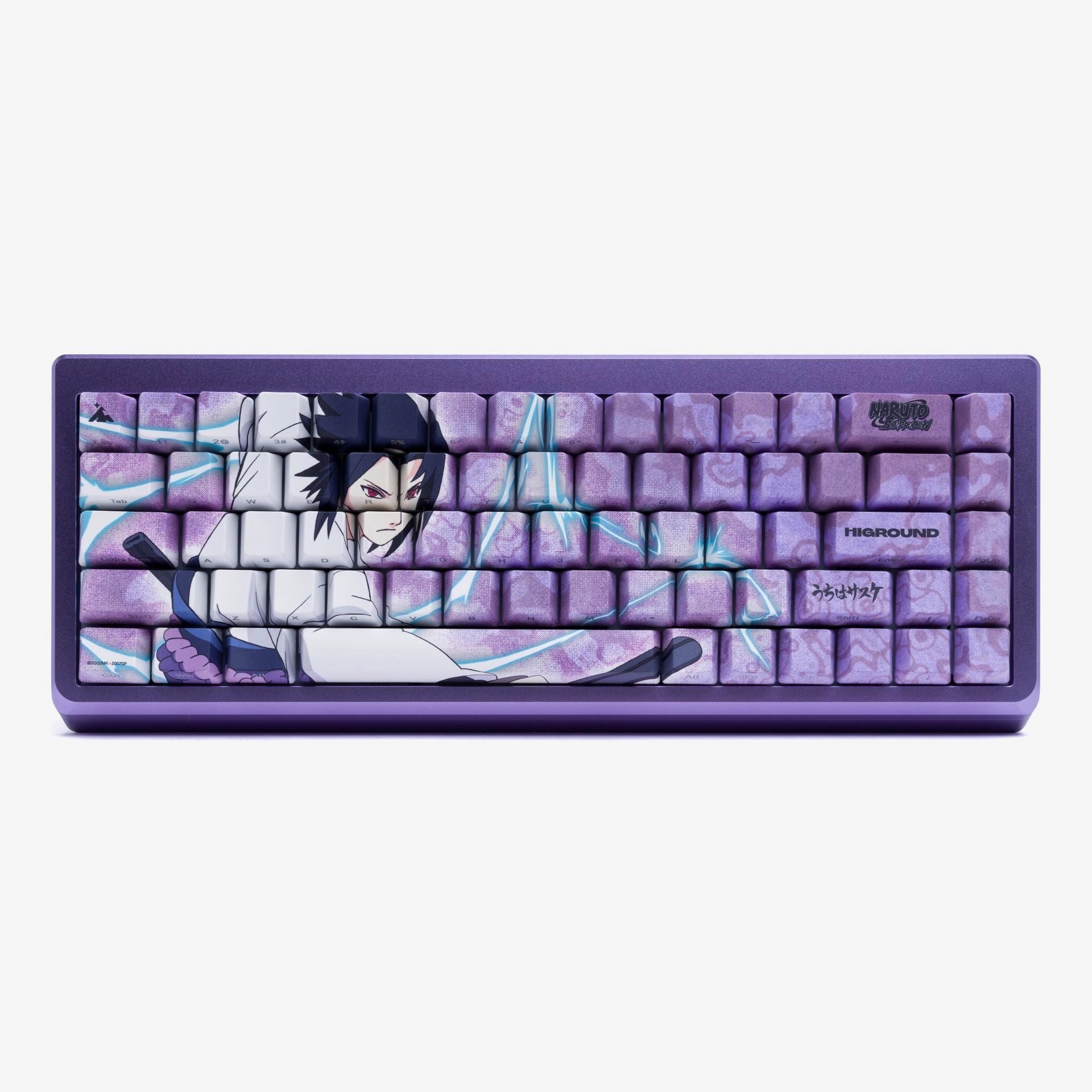 Naruto x HG Summit 65 Keyboard - Sasuke Lighting Presets Setup Ergonomic Split Keyboard