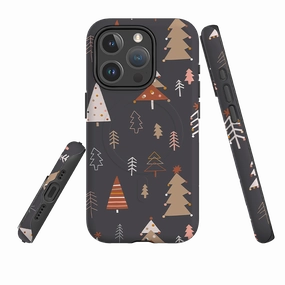 Soft Finish Layer iPhone MagSafe Tough Case -  Dark Xmas Trees