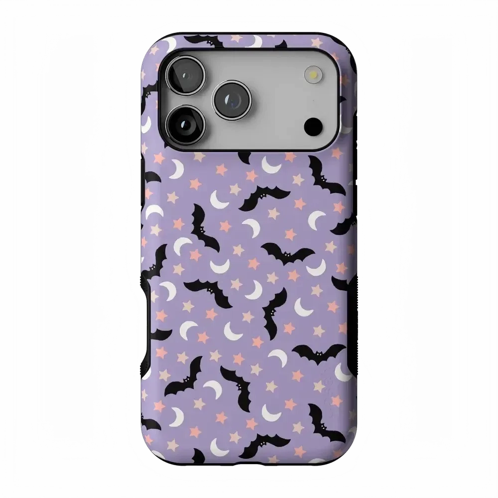 Midnight Flight | Celestial Bats Case Matte Design Texture