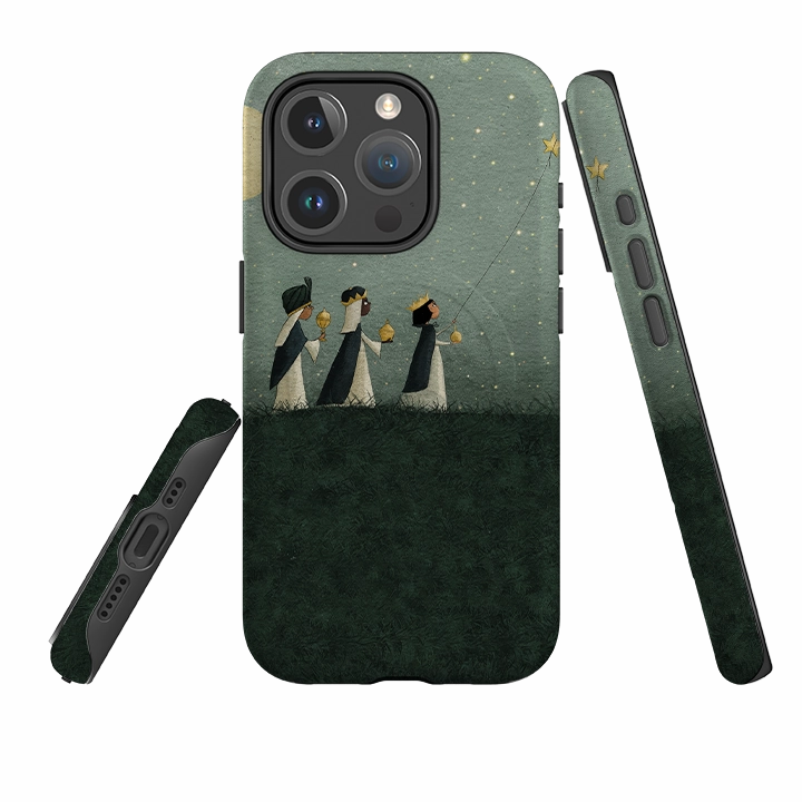 iPhone MagSafe Tough Case -  We Three Kings By Maja Lindberg Glossy Look Easy Access