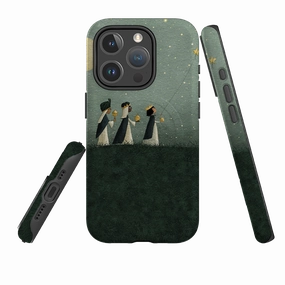 iPhone MagSafe Tough Case -  We Three Kings By Maja Lindberg Comfort grip design Luxury Layer Texture