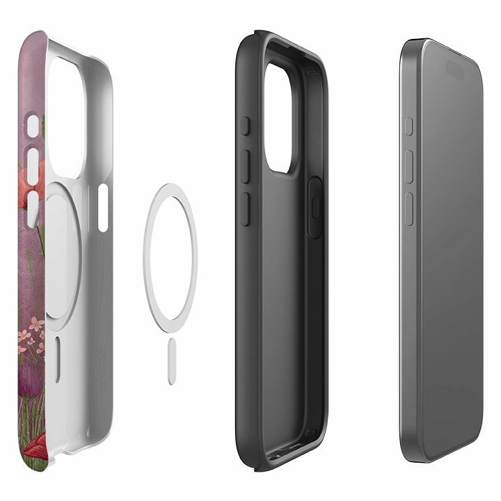 Modern Edge Ergonomic Feel iPhone MagSafe Tough Case - Flower Fairies By Maja Lindberg