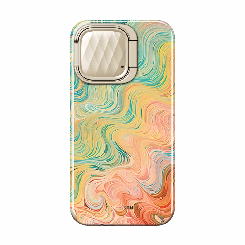 iPhone 15 Pro Cosmo Mag Case - Watercolor Protective Texture Layer
