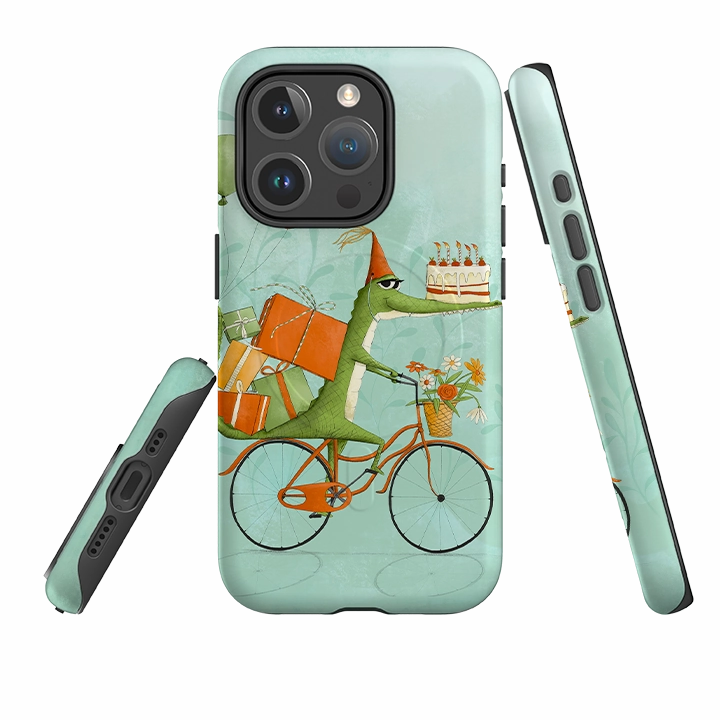 Youth Style Comfort Texture iPhone MagSafe Tough Case - Happy Croc By Maja Lindberg