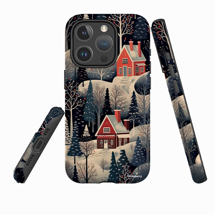 Clear Design Modern Pattern Style iPhone MagSafe Tough Case - Nordic Xmas