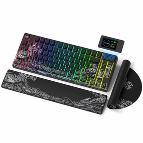 Womier SK80 PRO Themed 75% Wireless Keyboard with Multimedia Display Mac Compatible Keyboard