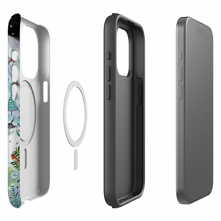 iPhone MagSafe Tough Case - Cats On Ice By Mary Stubberfield Polished Finish Texture Durable Accessory