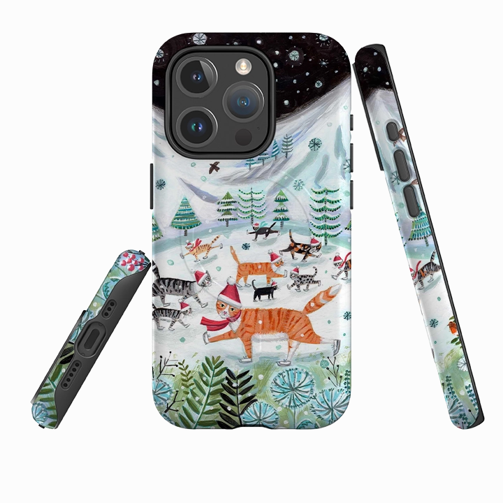 iPhone MagSafe Tough Case - Cats On Ice By Mary Stubberfield Matte Look