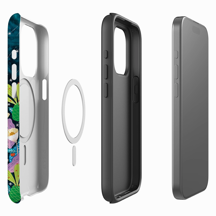 Protective Edge Layer Color Finish iPhone MagSafe Tough Case -  Perseide By Madalina Andronic