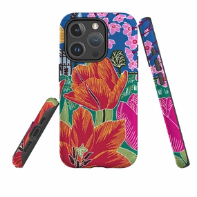 iPhone MagSafe Tough Case -  Tulip By Kate Heiss Classic Grip Ergonomic Texture