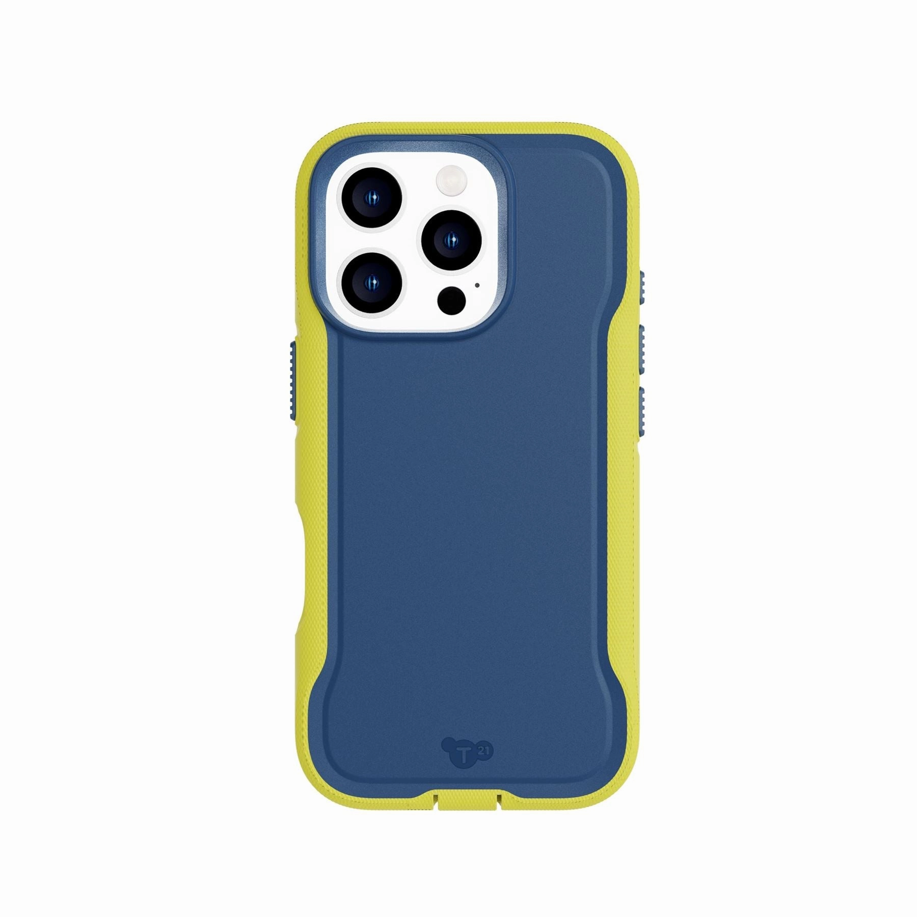 Premium Texture Design EvoPro - Apple iPhone 16 Pro Case MagSafe Compatible - Navy/Yellow