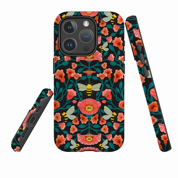iPhone MagSafe Tough Case -  Buzz Floral By Nina Pace Premium Pattern Design
