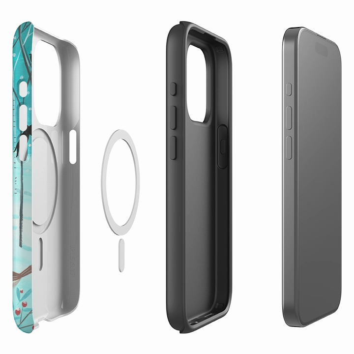 iPhone MagSafe Tough Case - Winter Forest By Mary Stubberfield Minimalist Aesthetic