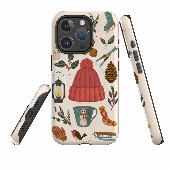 iPhone MagSafe Tough Case - Winter Hygge By Abby Jacobs Matte Build