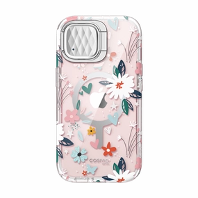 iPhone 13 Cosmo Mag Case - Flower Stylish Layer Texture Flexible Pattern Layer