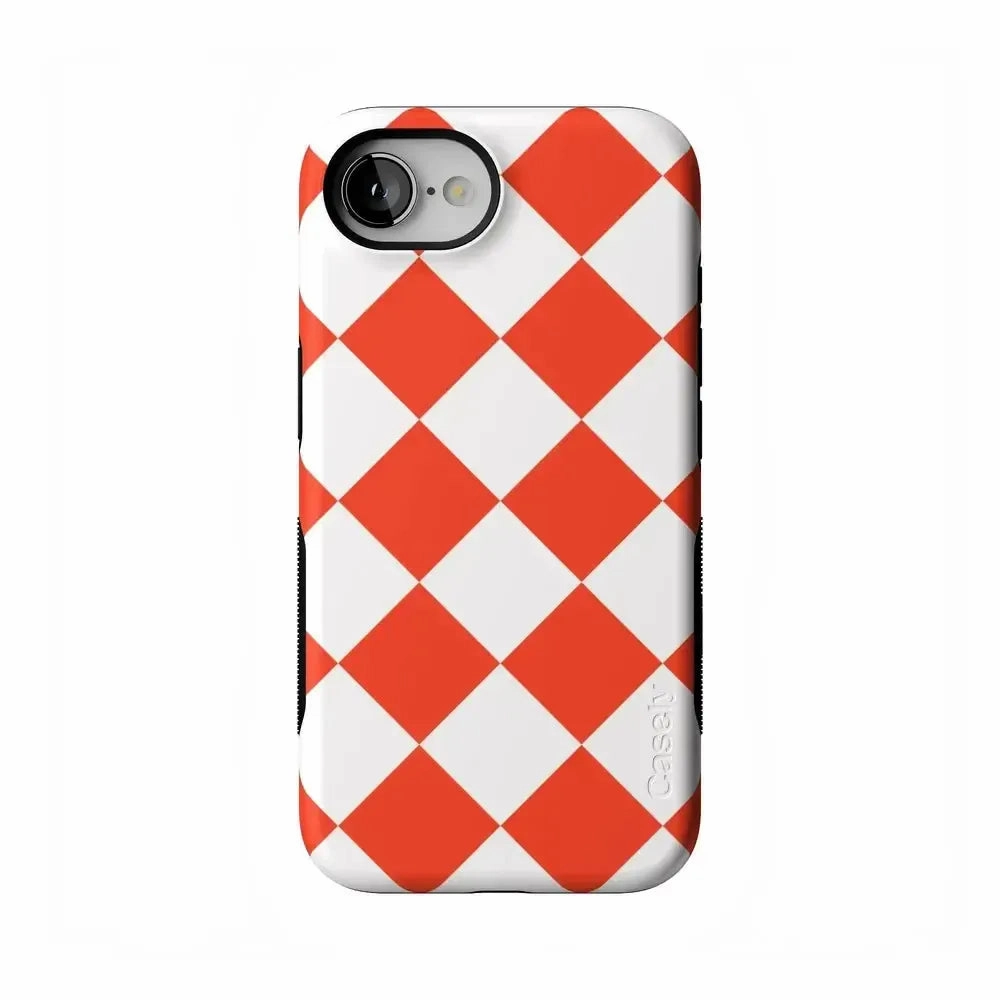 Red Checkerboard | High Contrast Design Case Sport Inspired Shock shield