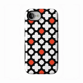 Red Lattice Tile | High Contrast Design Case Protective Edge Protective Frame Design