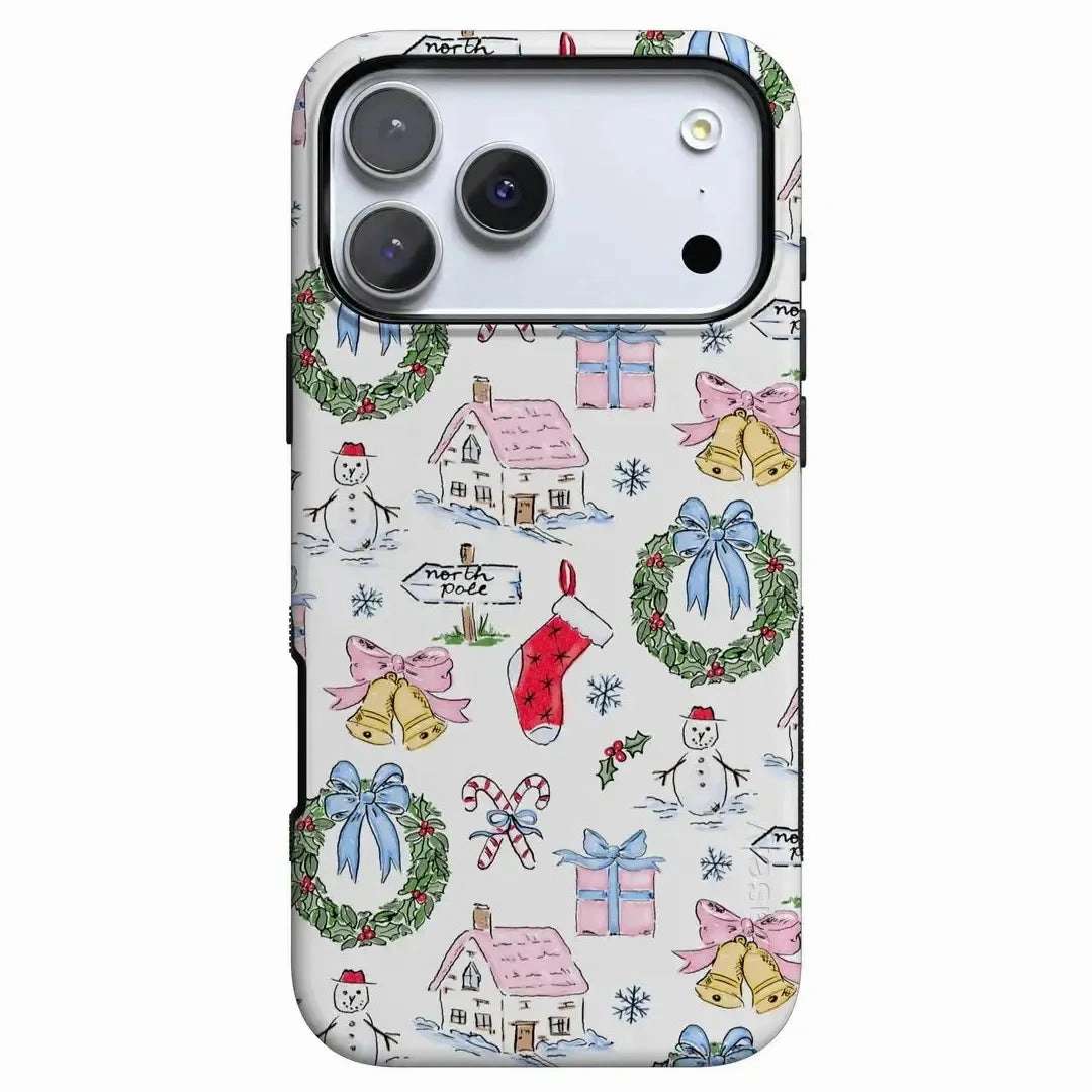 Classic Touch Matte Finish Christmas Morning | Vintage Cartoon Case