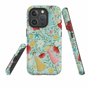 Premium Build Layer iPhone MagSafe Tough Case - Midsummer Dance Blue By Maja Lindberg