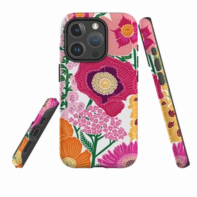 iPhone MagSafe Tough Case -  Flower Garden By Kate Heiss Durable Design Texture