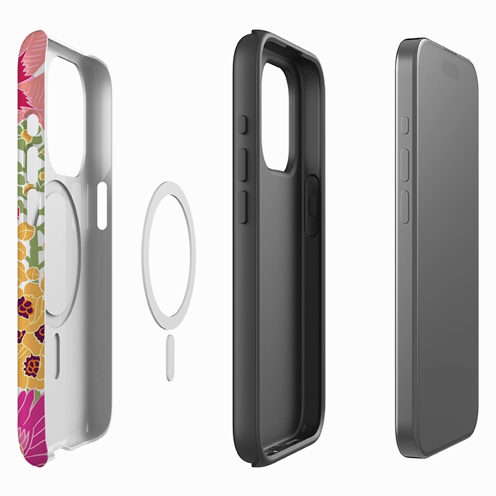 Premium Quality iPhone MagSafe Tough Case -  Flower Garden By Kate Heiss