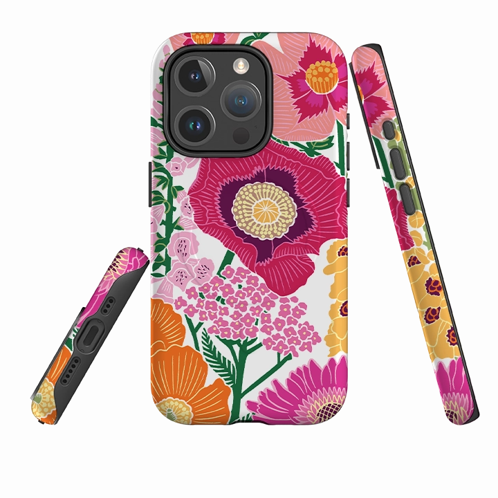 iPhone MagSafe Tough Case -  Flower Garden By Kate Heiss Durable Design Texture