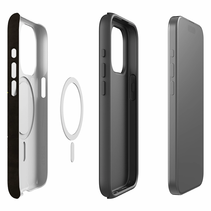 Durable Frame Clear Back iPhone MagSafe Tough Case -  Rebel By Nina Pace