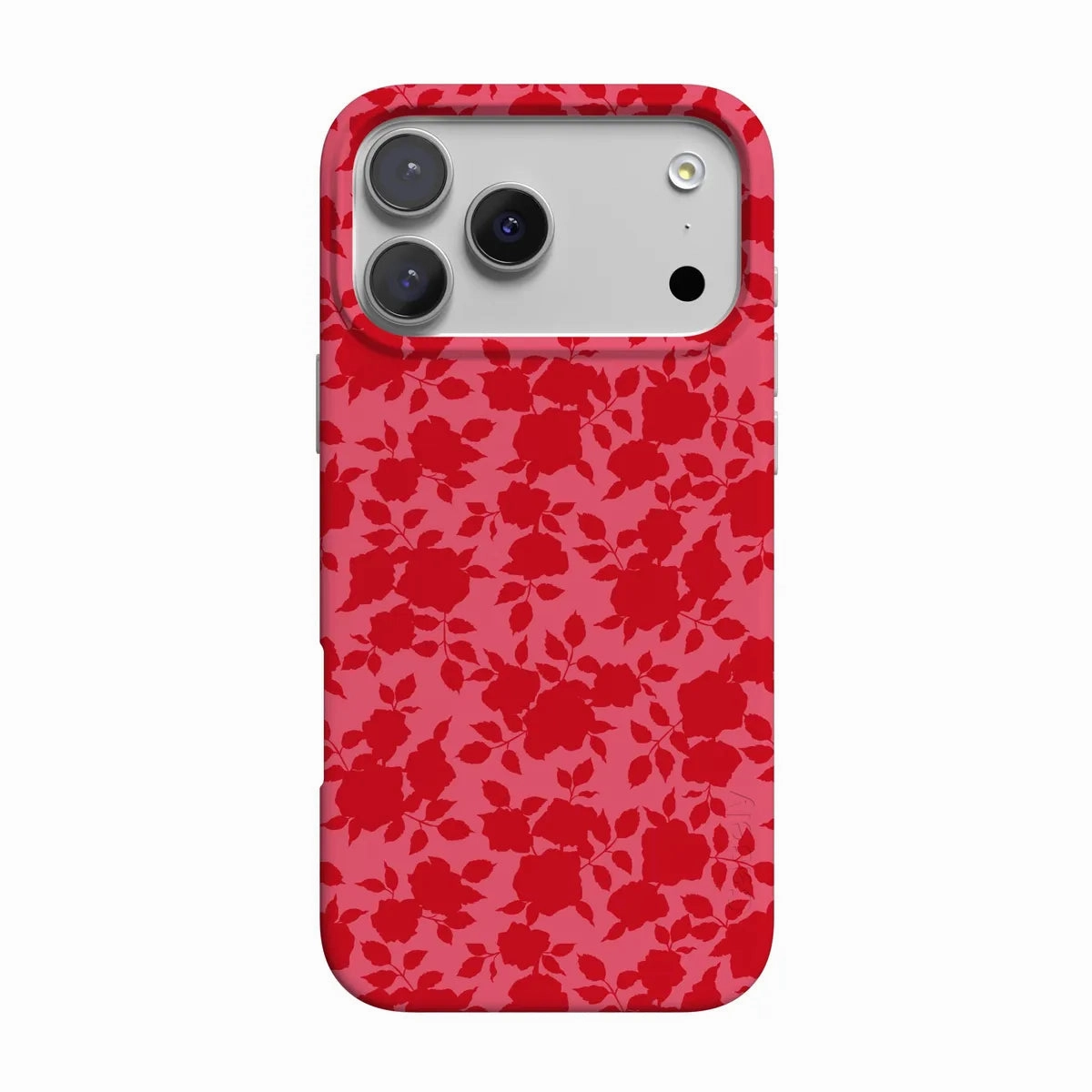 Fashion Look Minimal Shield Texture Rose Garden | Red Aesthetic Case
