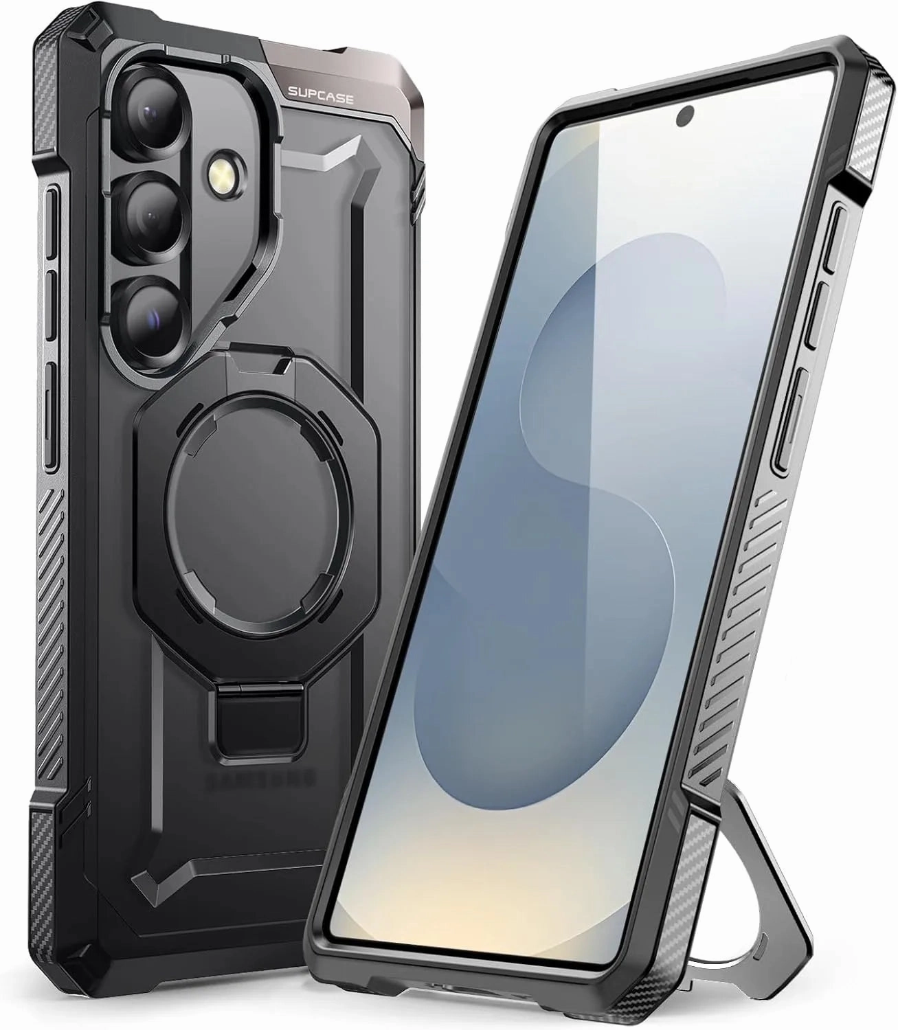 UB GRIP Series Galaxy S25 FE MagSafe Phone Case - Black Slim Design Clear Finish